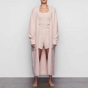 Skims cozy knit long robe